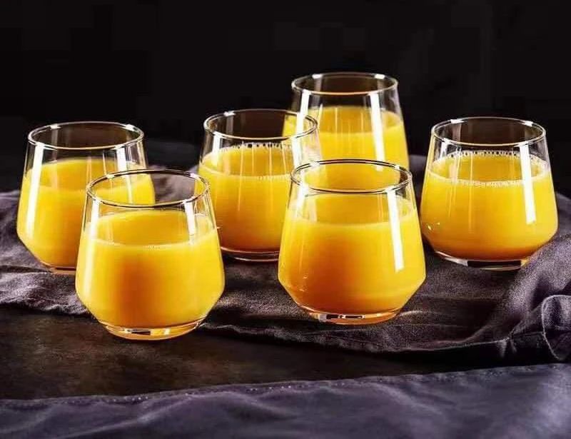 6pcs canvas short glass set
