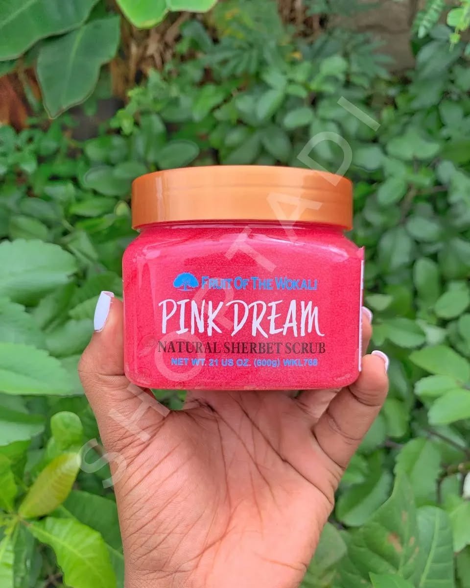 Fruit of the Wokali Pink Dream Natural Sherbet Scrub