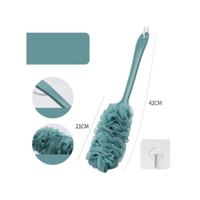 Bath & More Loofah Sponge with Long Handle Bath Shower Scrub