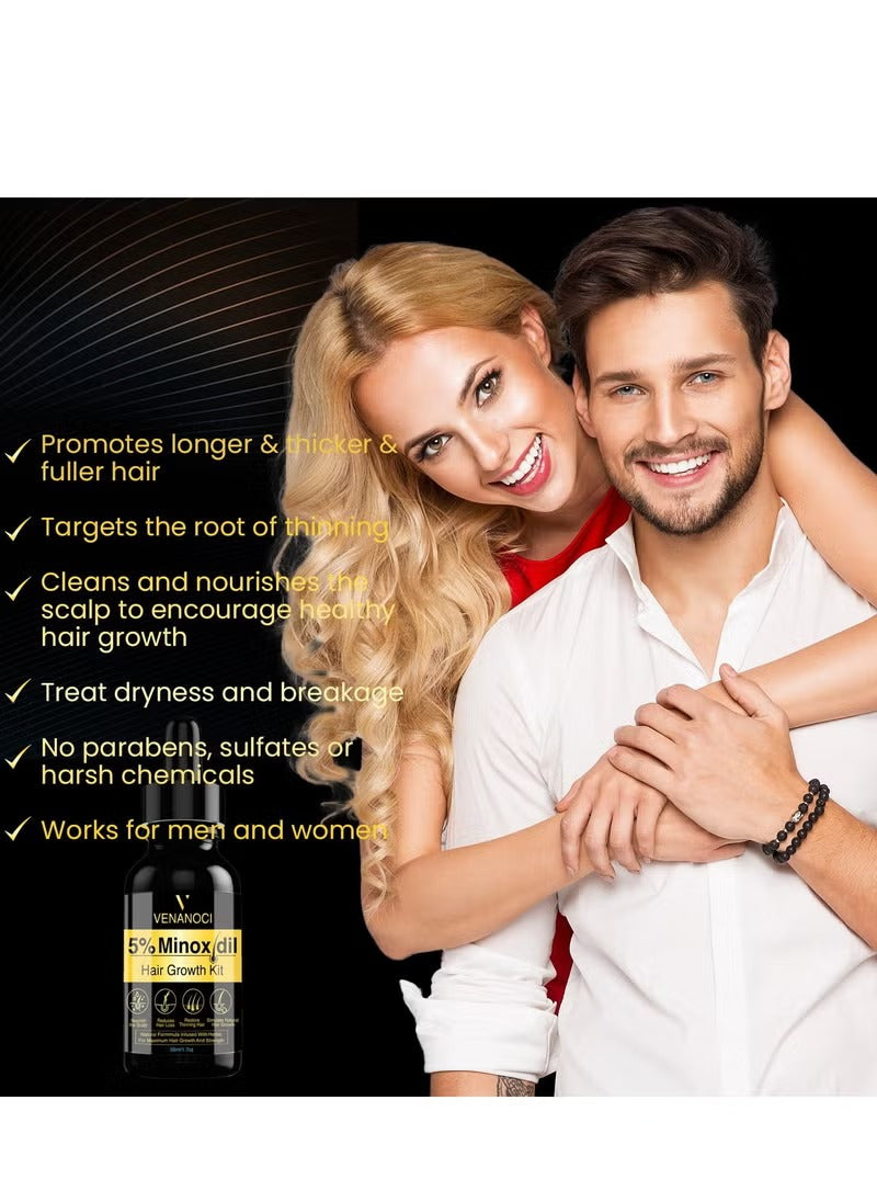 Olivita 5% Minoxidil Beard & Hair Growth Serum Kit for Men – 50 ml
