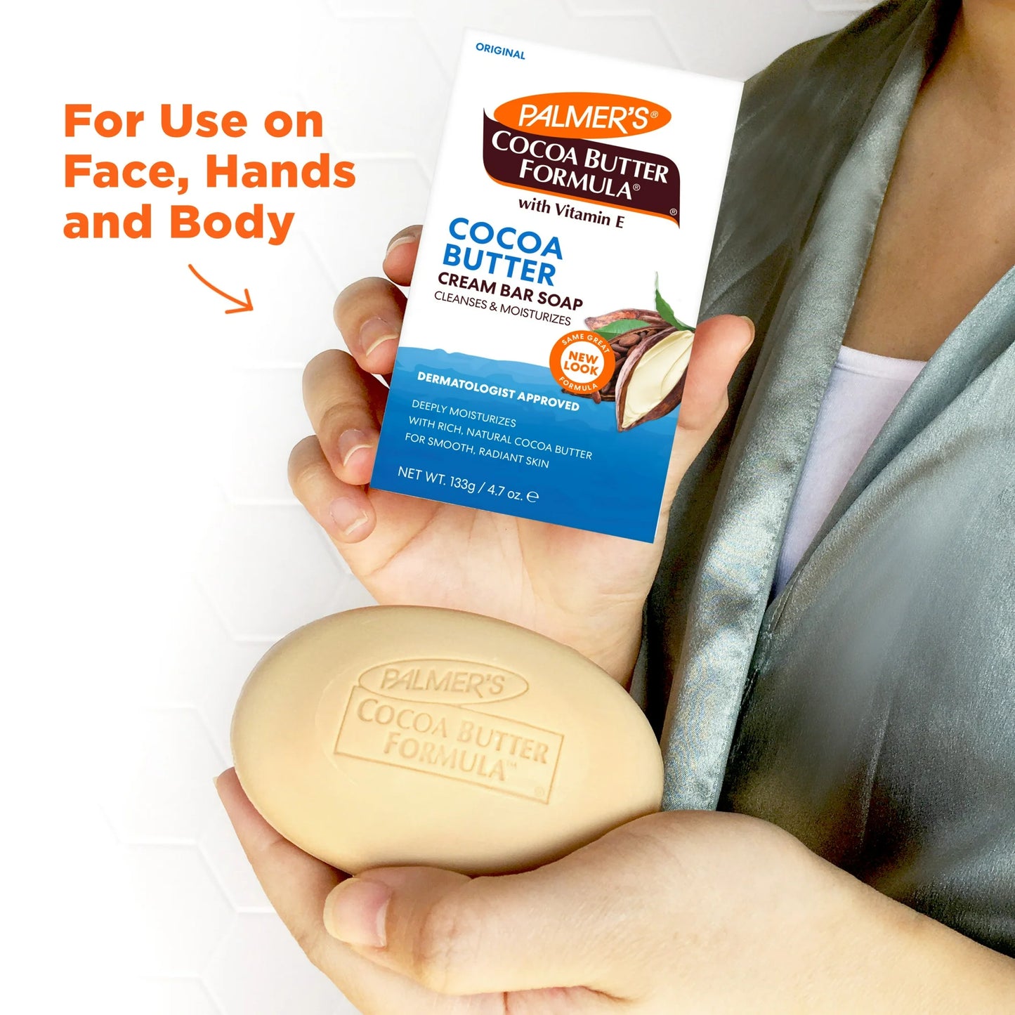 Palmer's Cocoa Butter Formula Daily Skin Therapy Cream Soap Bar with Vitamin E