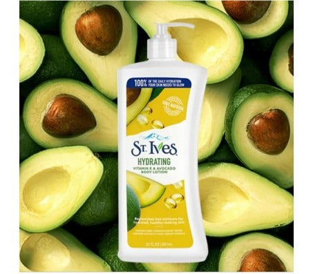 St. Ives Daily Hydrating Vitamin E & Avocado Body Lotion – 621ml