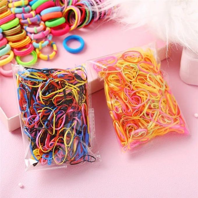Girls Hair Accessories Set – Elastic Hairbands, Small Hair Ties & Metal Snap Hair Clips