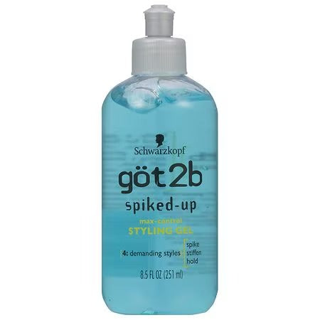 Got2b Spiked Up Styling Hair Gel, Max Control