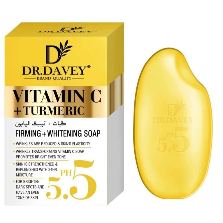 Dr. Davey Vitamin C + Turmeric Firming + Whitening Soap – 100g
