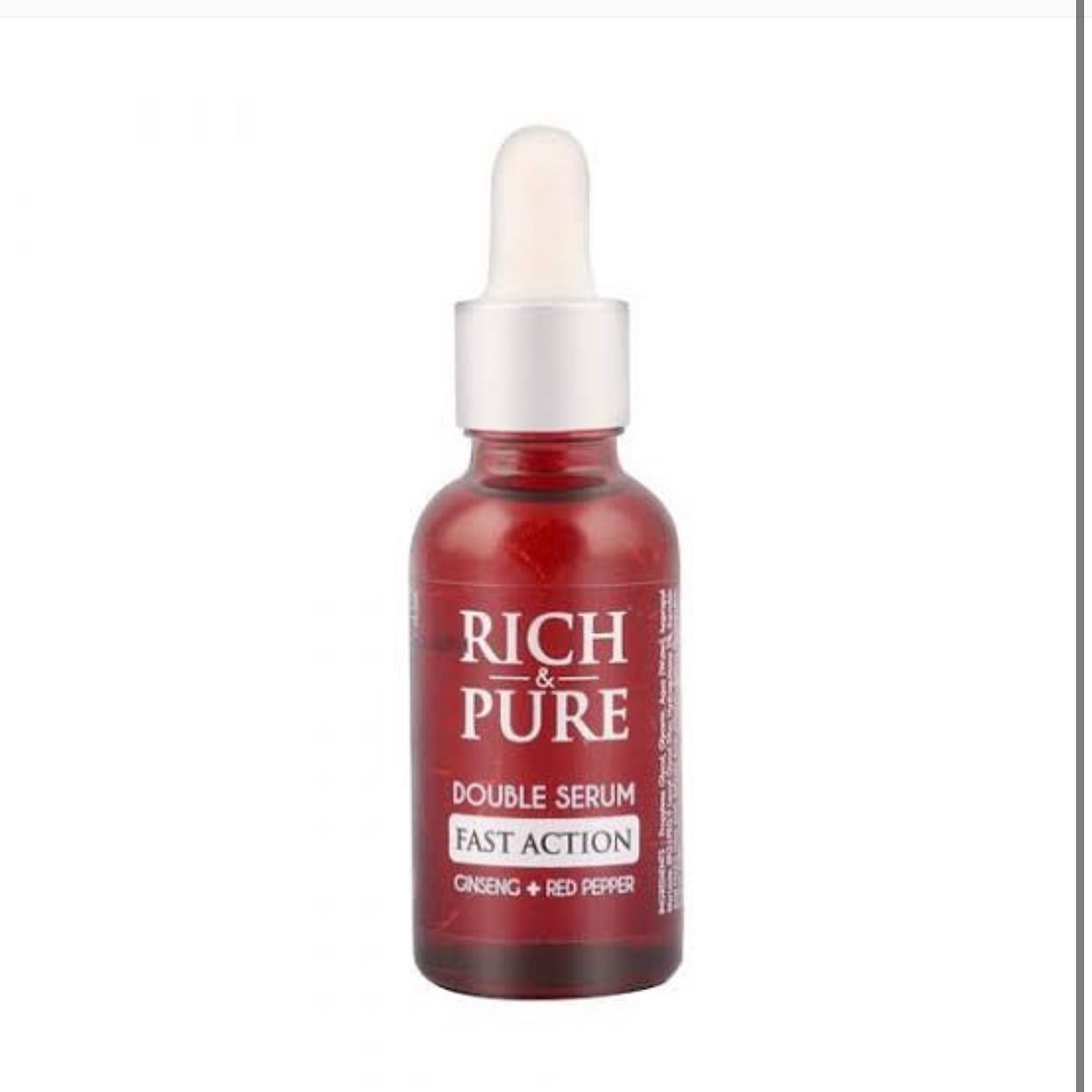 Rich & Pure Double Serum – Fast Action | Ginseng + Red Pepper