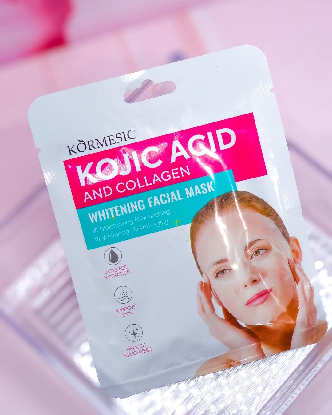 Kormesic Kojic Acid & Collagen Whitening Facial Mask – 25ml