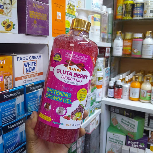 🔥 LIMITED DEAL — Bloom Gluta Berry Shower Gel | Whiten + Anti-Aging + Radiant Glow Every Shower | KSh 2800