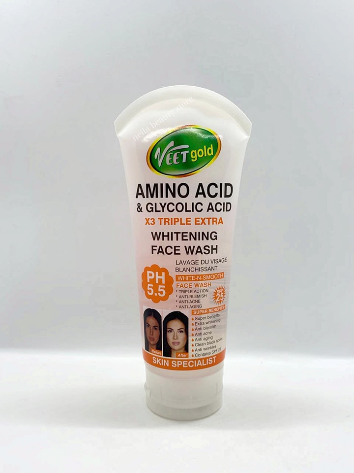 Veet Gold Amino Acid Glycolic Acid Face Wash Starsam Naturals veet-gold-amino-acid-glycolic-acid-face-wash-starsam-naturals