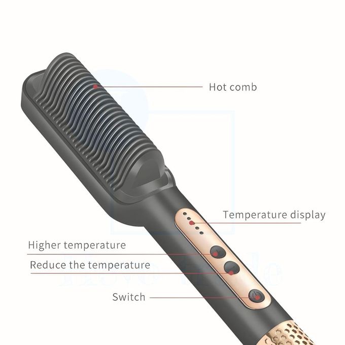Electric Hair Straightening Comb with Temperature Control