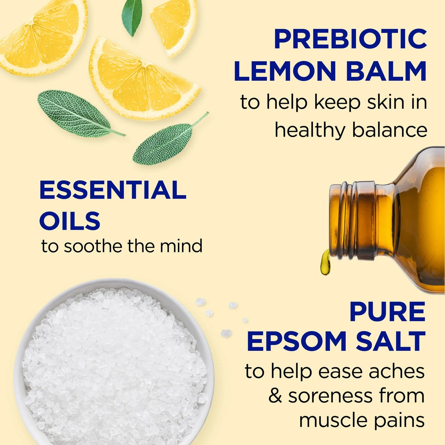 Dr Teal’s Epsom Salt Magnesium Soak with Prebiotic Lemon Balm