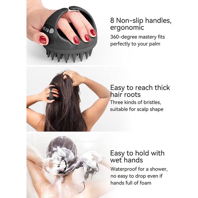 Hair Scalp Massager & Anti-Cellulite Massager – Scalp Scrubber for Hair Growth
