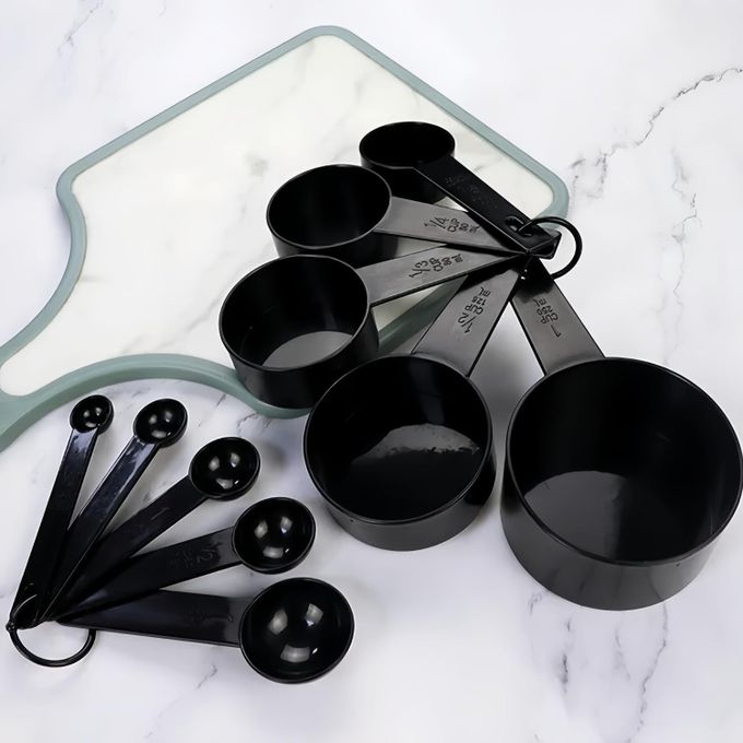 CYFAZA Measuring Cups and Spoons, 10-Piece Set