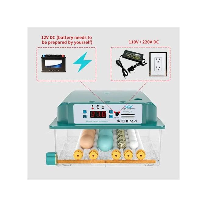 Intelligent Constant Temperature Egg Incubator – 16 Egg Capacity