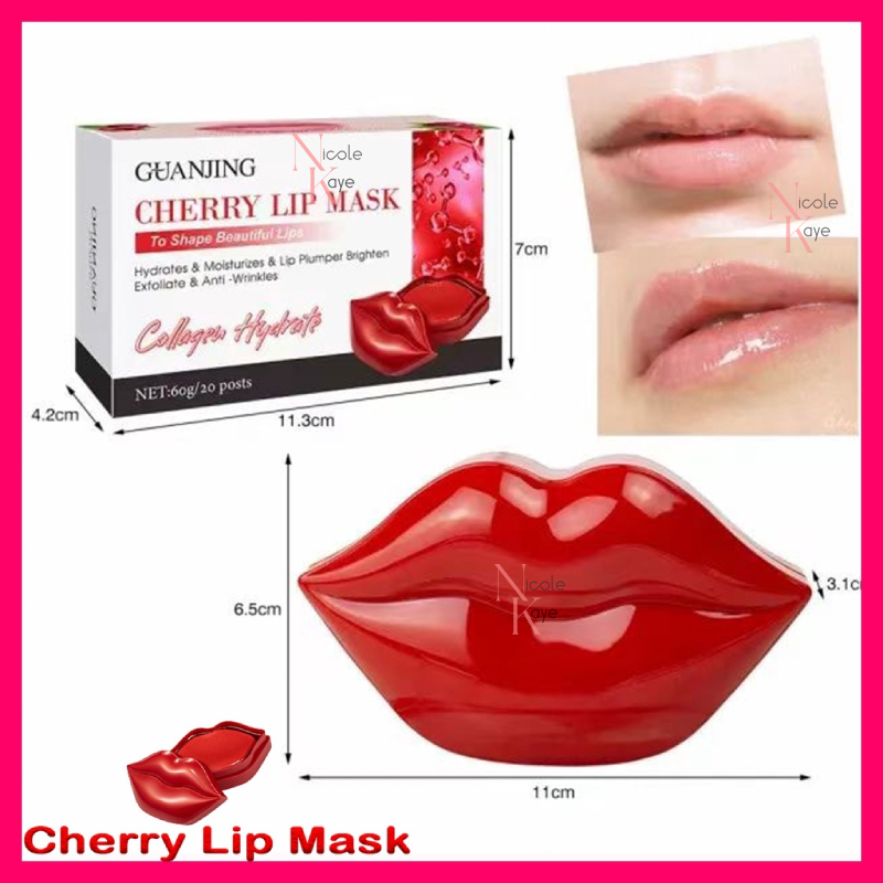 Guanjing Cherry Moisturizing Lip Mask – 60g (20 Patches)