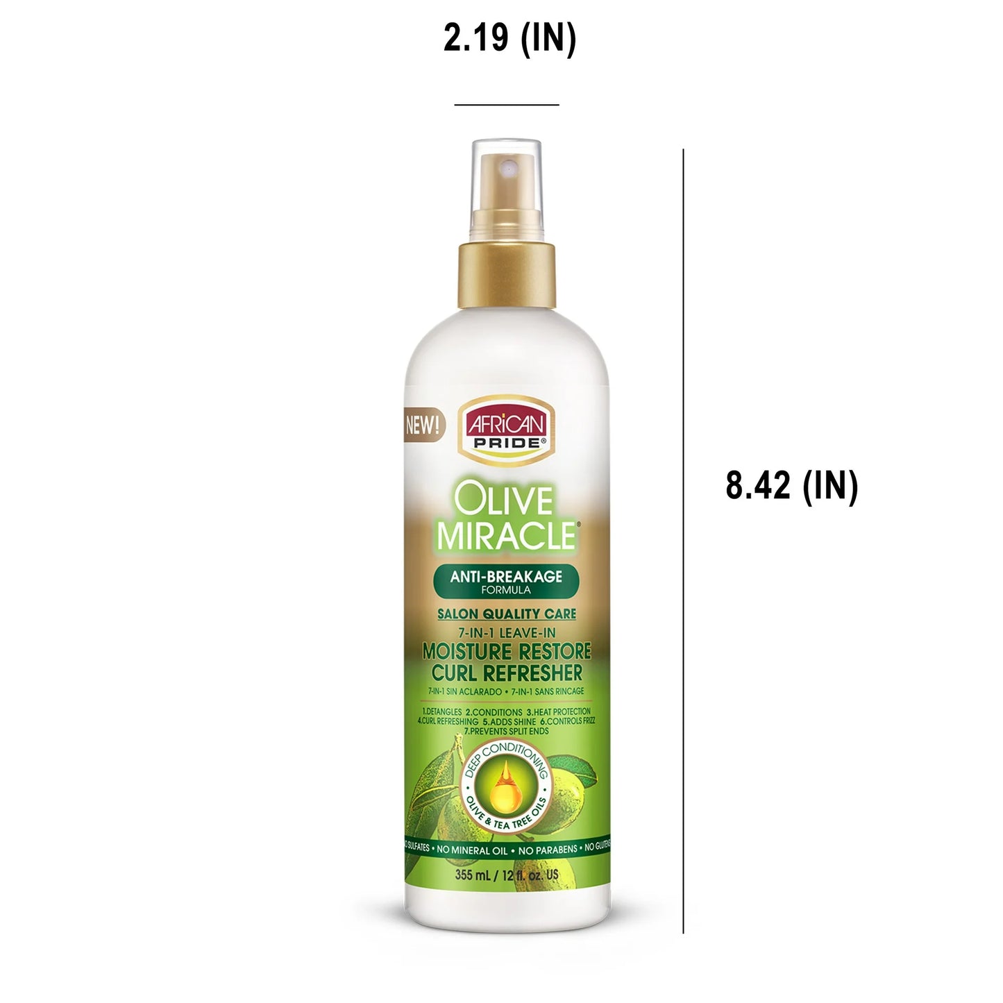 African Pride Olive Miracle Moisture Refresher Spray