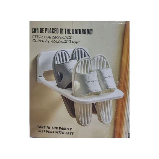 2PCS Bathroom Slippers Rack Wall Mounted Shoe Dryer / Storage 4 in 1 Shoe Organizer