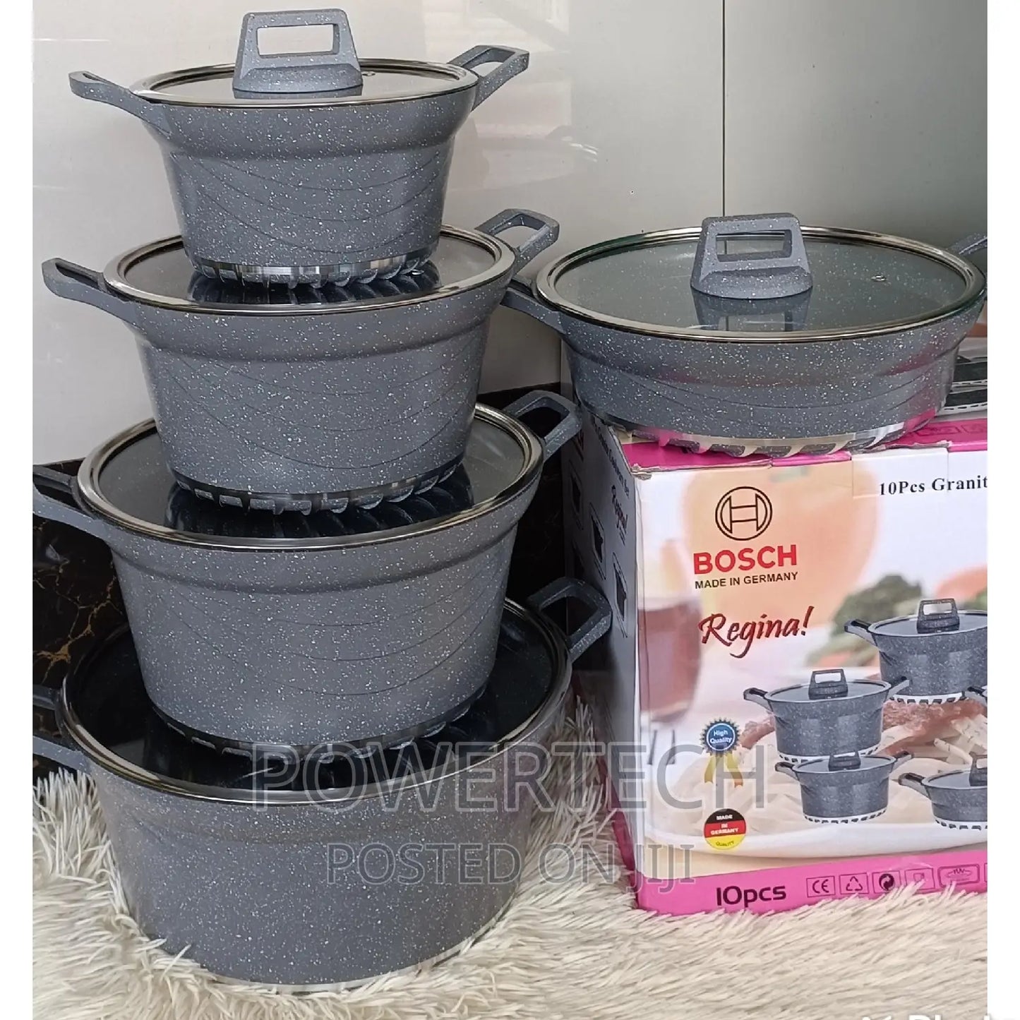 Bosch 10 PCS Non-Stick Granite Cookware Set