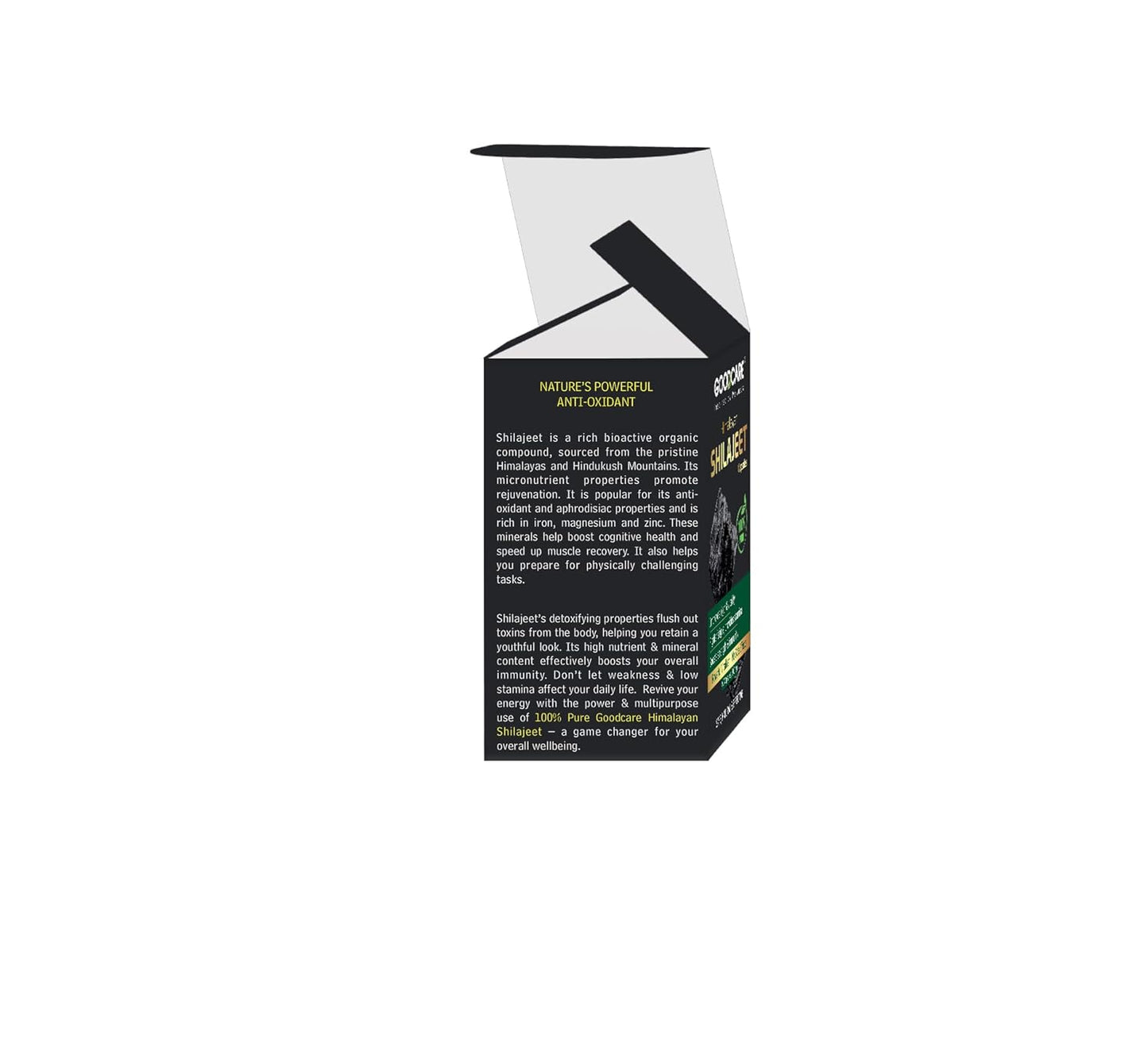 Goodcare Pure Himalayan Shilajit (Shilajeet) – 60 Capsules