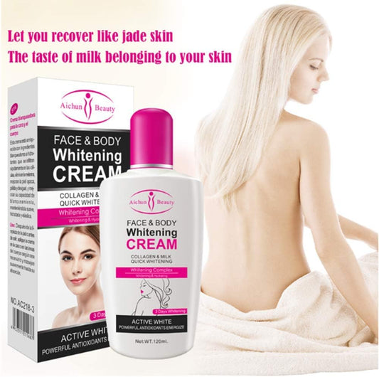 π₯ LIMITED DEAL β Aichun Beauty Face & Body Whitening Cream 120ml | Brightening + Dark Spots + Even Skin Tone | KSh 1,899