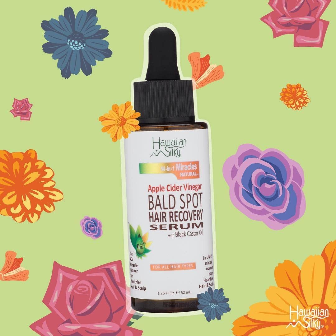 Hawaiian Silky 14-in-1 Miracles Natural Apple Cider Vinegar Bald Spot Hair Recovery Serum