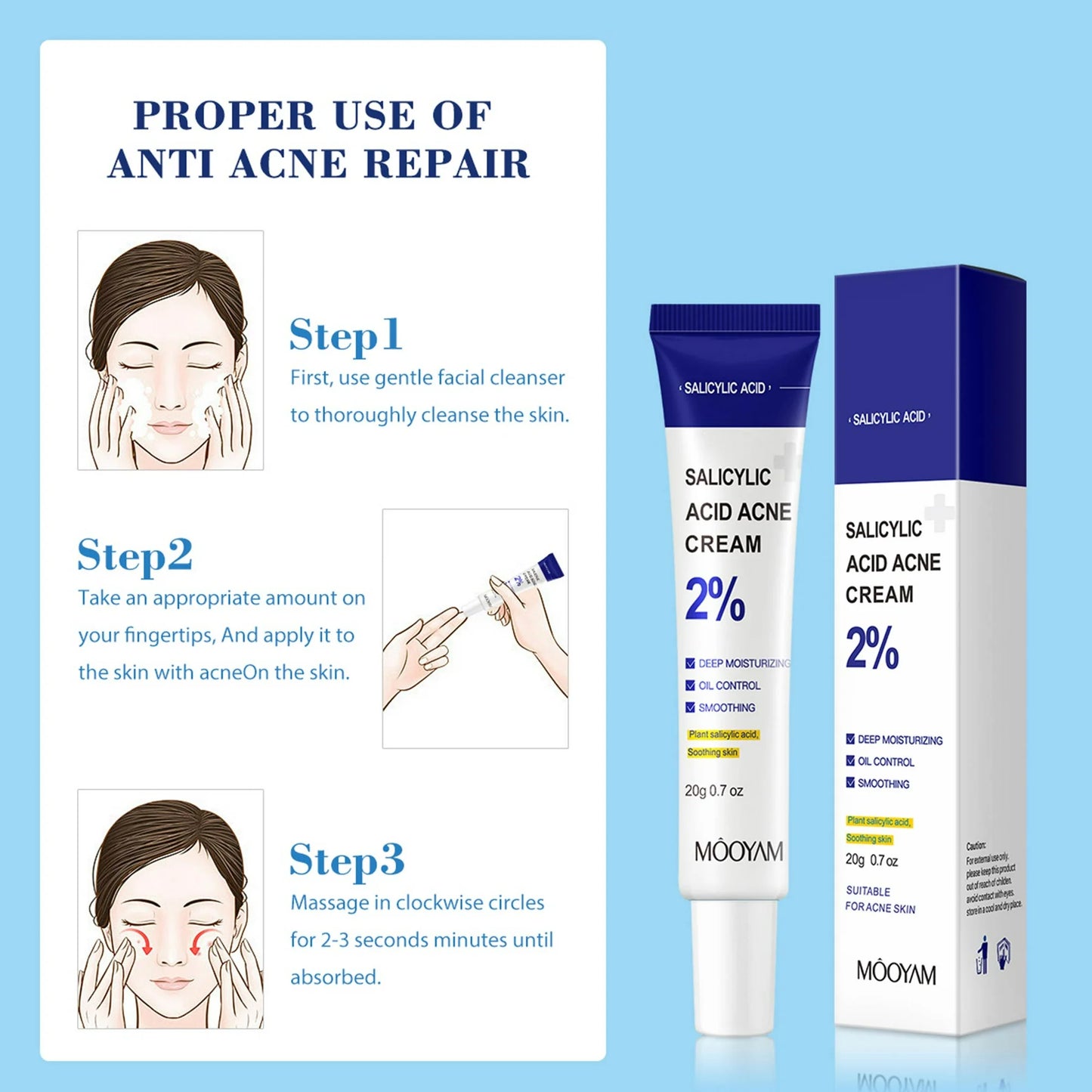 MOOYAM Salicylic Acid Acne Cream