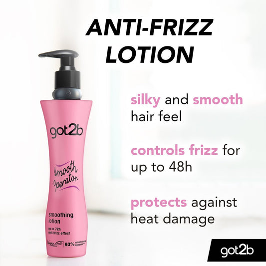 Got2b Anti-Frizz Hair Lotion Smooth Operator Heat Protection 200ml