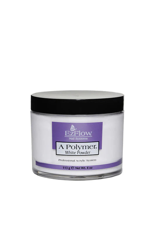 EzFlow White Acrylic Powder / Polymer Natural Powder – 28g