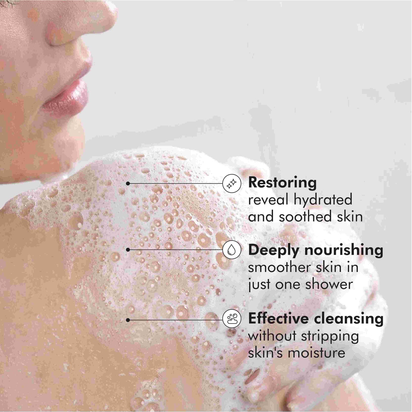Beauty Clinic Brightening Exfoliating Body Wash, Milk Protein Extracts - 1000ml
