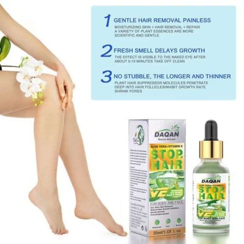 Daqan Beauty Aloe Vera + Vitamin E “Stop Hair” Treatment – 100 ml