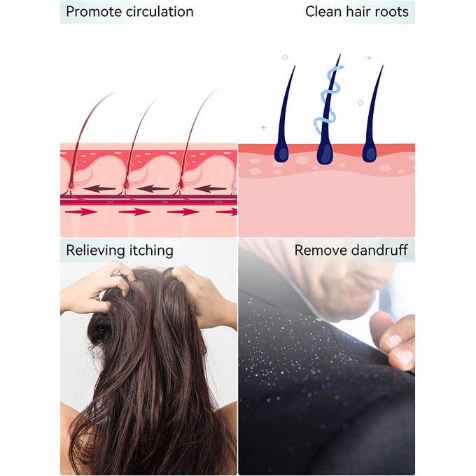 Hair Scalp Massager & Anti-Cellulite Massager – Scalp Scrubber for Hair Growth