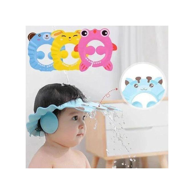 Baby Shower Cap – Adjustable Silicone Shampoo & Bath Protection Hat