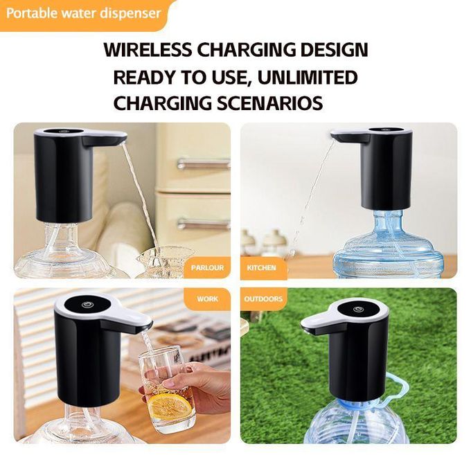 Hifinit Electric Water Dispenser Pump with USB Charger & Stainless Steel Spout