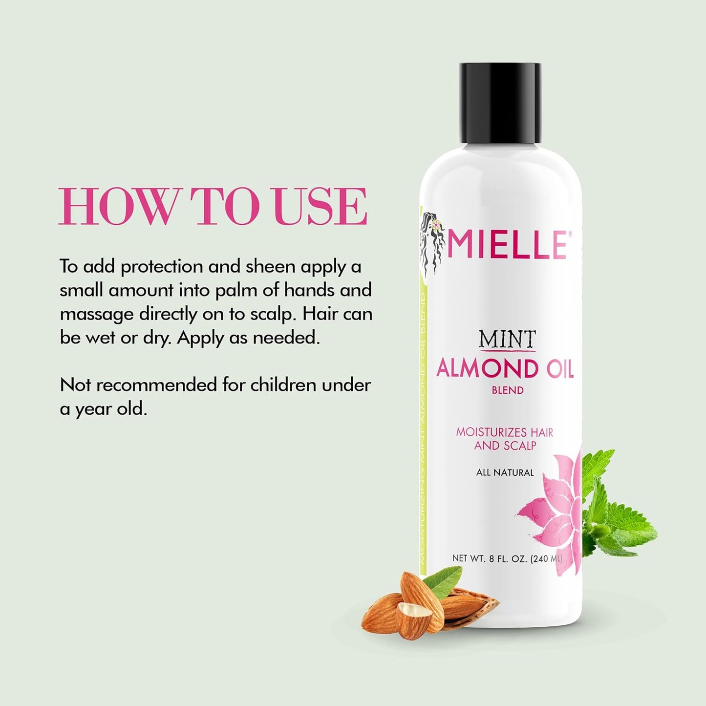 Mielle Organics Mint Almond Oil for Healthy Hair and Scalp