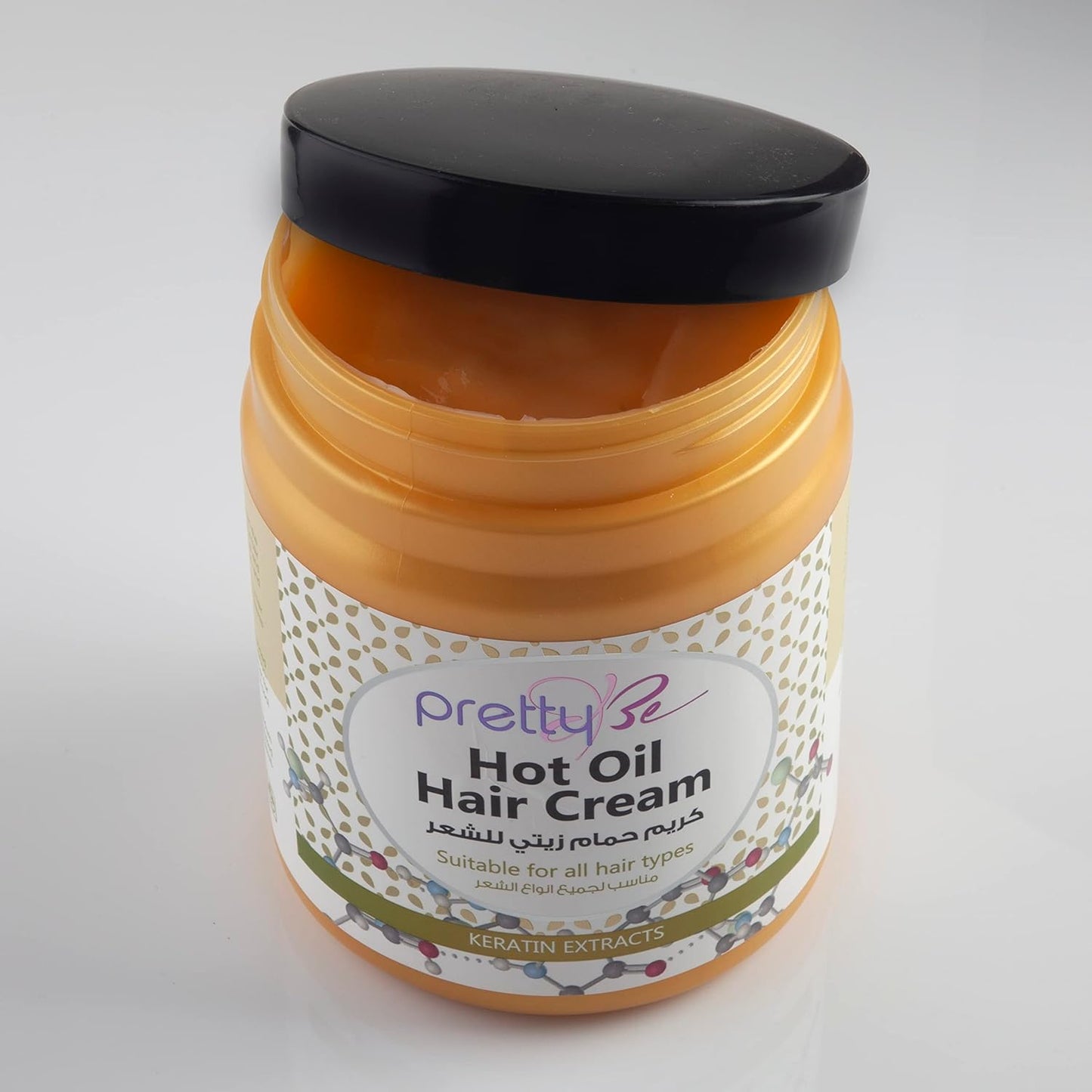 Pretty Be Hot Oil Hair Cream with Keratin Extracts - Suitable for All Hair Types (1000ml)