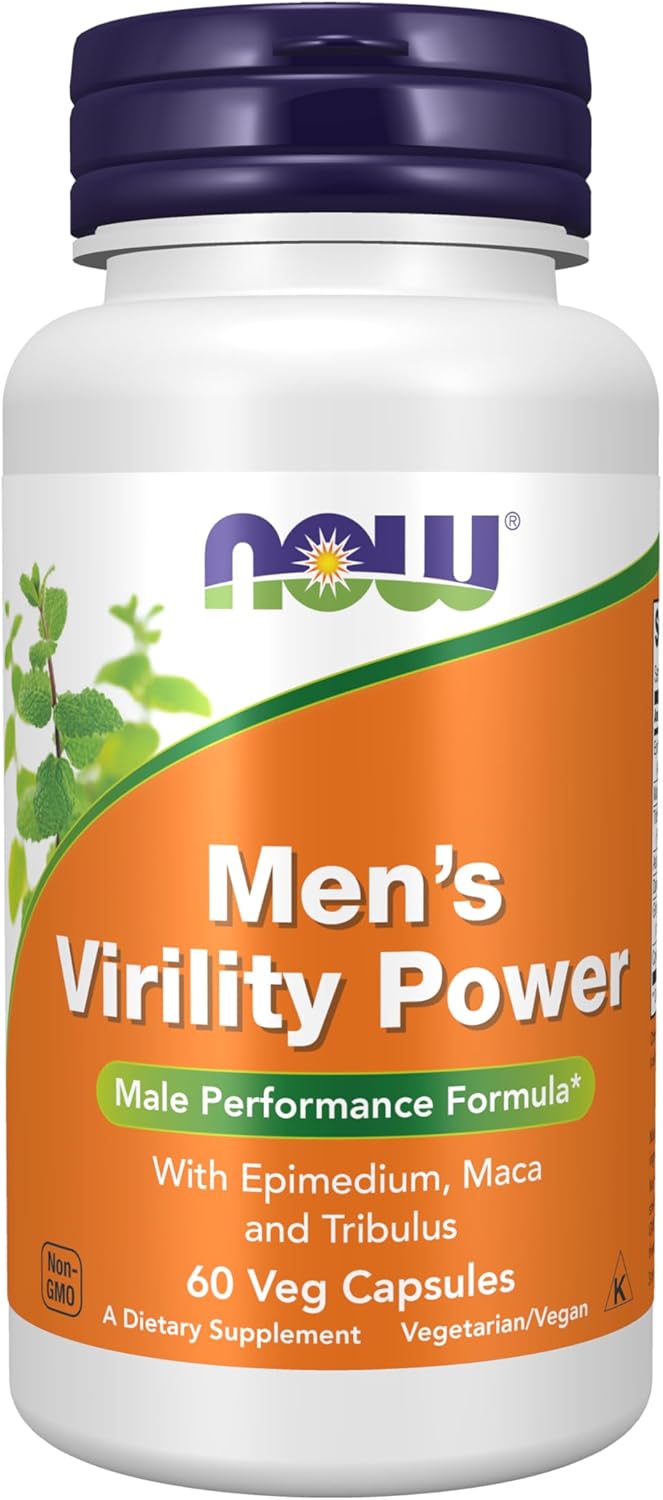 NOW Foods Men's Virility Power – 60 Veg Capsules