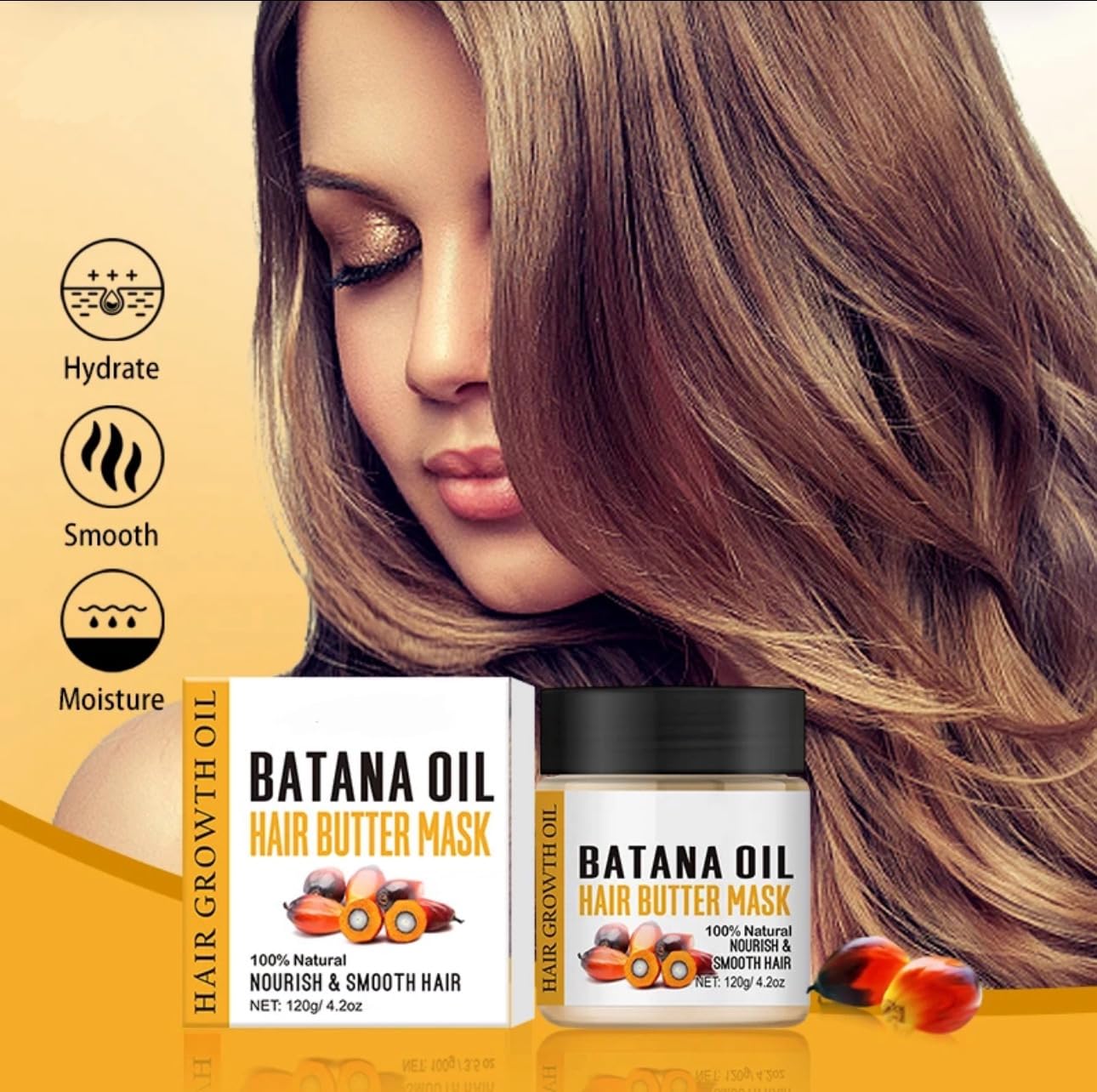 Lewedo Batana Oil Hair Growth Butter Mask - 120g