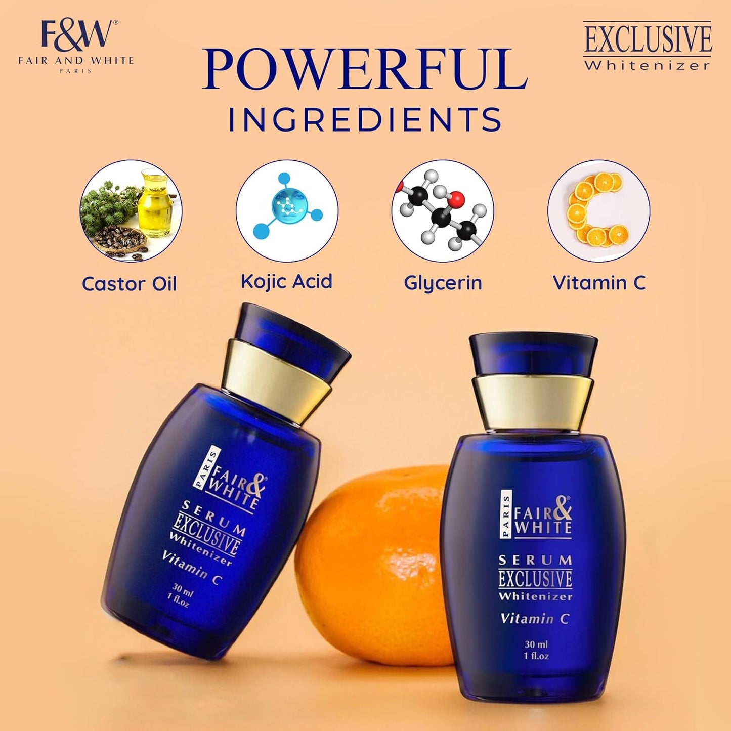 Fair & White Exclusive Vitamin C Skin Brightening Serum – 30ml