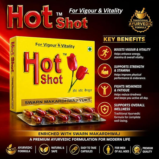 π₯ LIMITED DEAL β Hot Shot Vigor & Vitality Capsules (10 Caps) | Boosts Energy + Stamina + Circulation | KSh 2,500