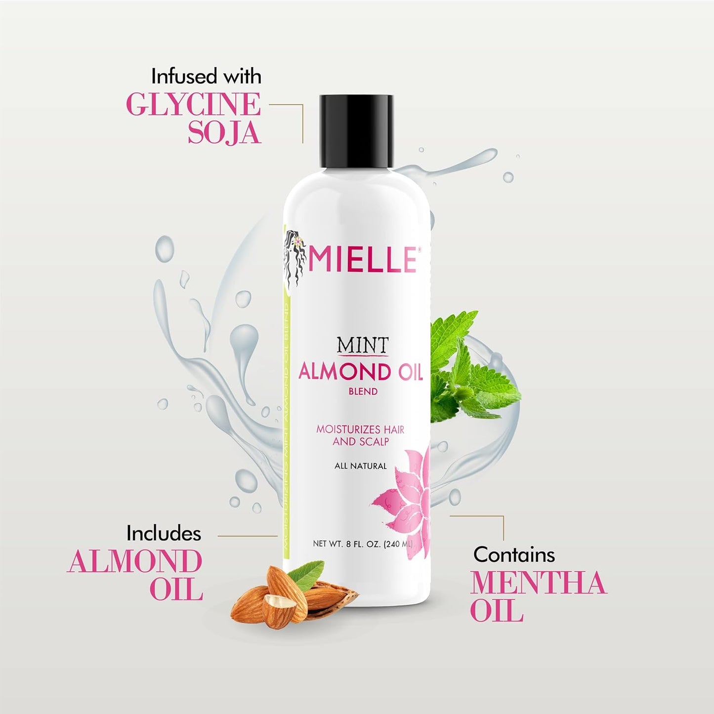 Mielle Organics Mint Almond Oil for Healthy Hair and Scalp