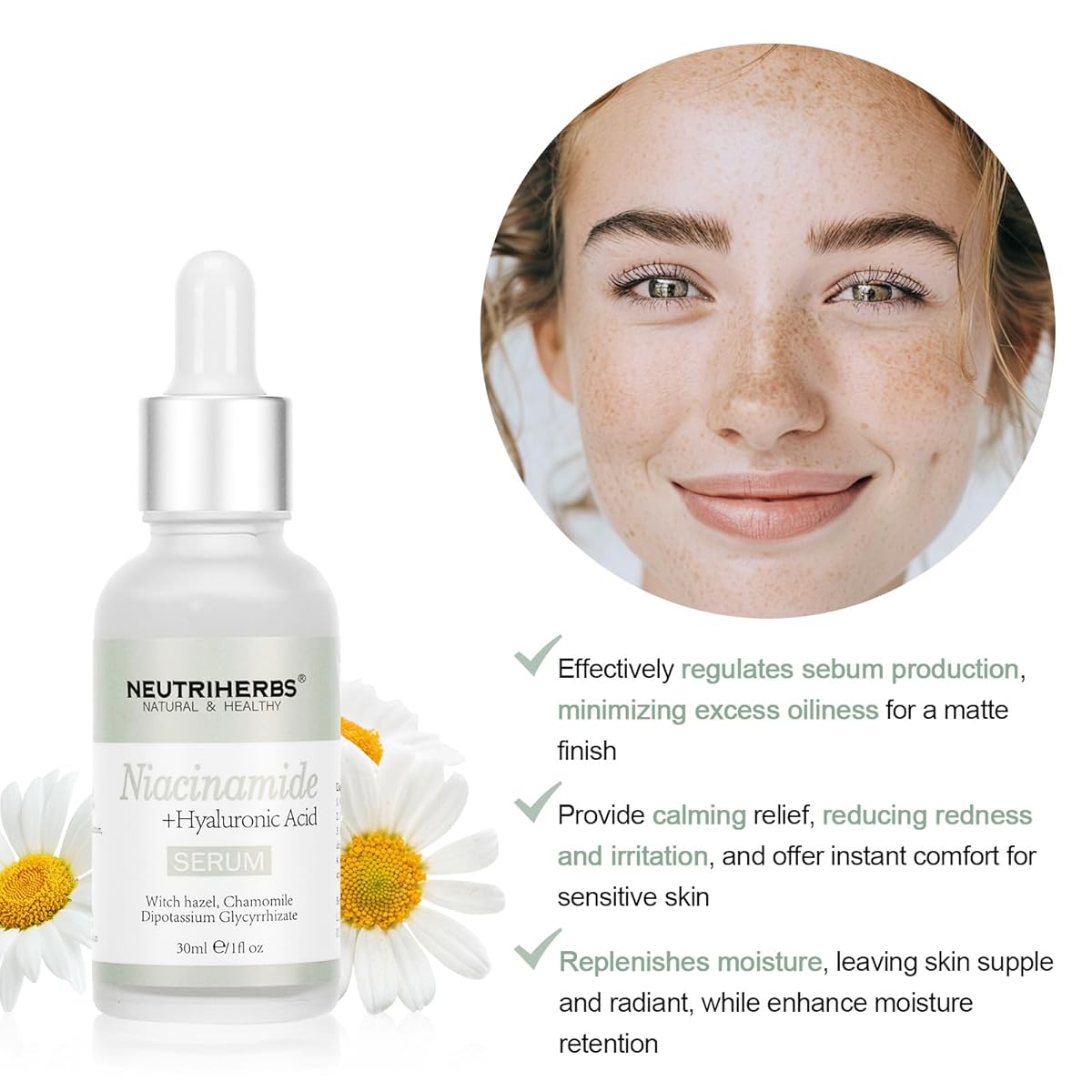 Neutriherbs Niacinamide + Hyaluronic Acid Serum