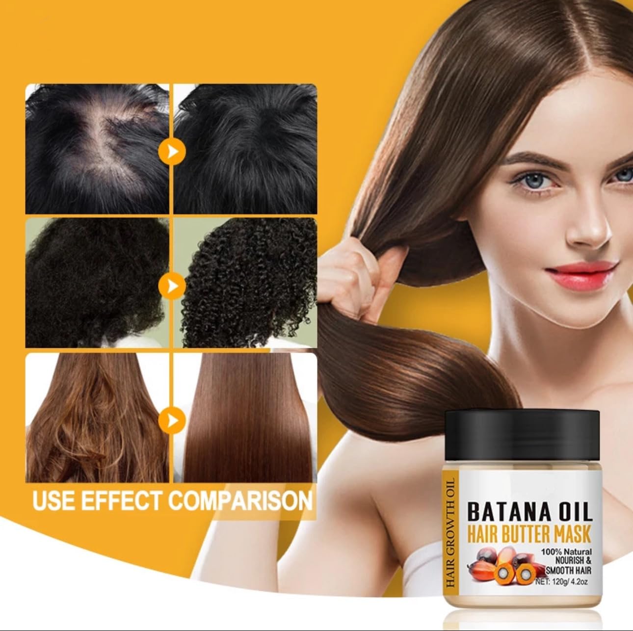 Lewedo Batana Oil Hair Growth Butter Mask - 120g