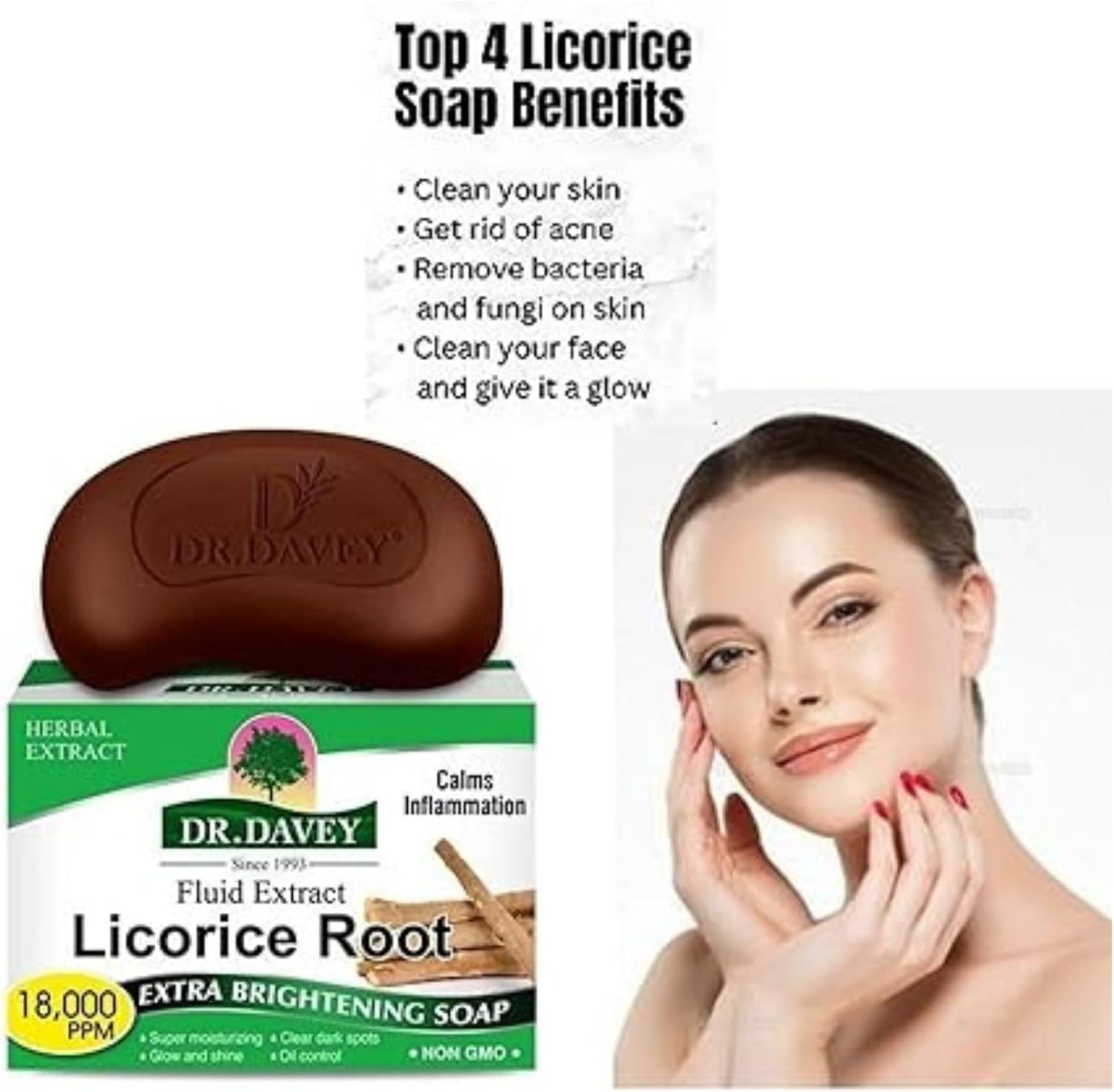 Dr. Davey Licorice Root Extra Brightening Soap 100g
