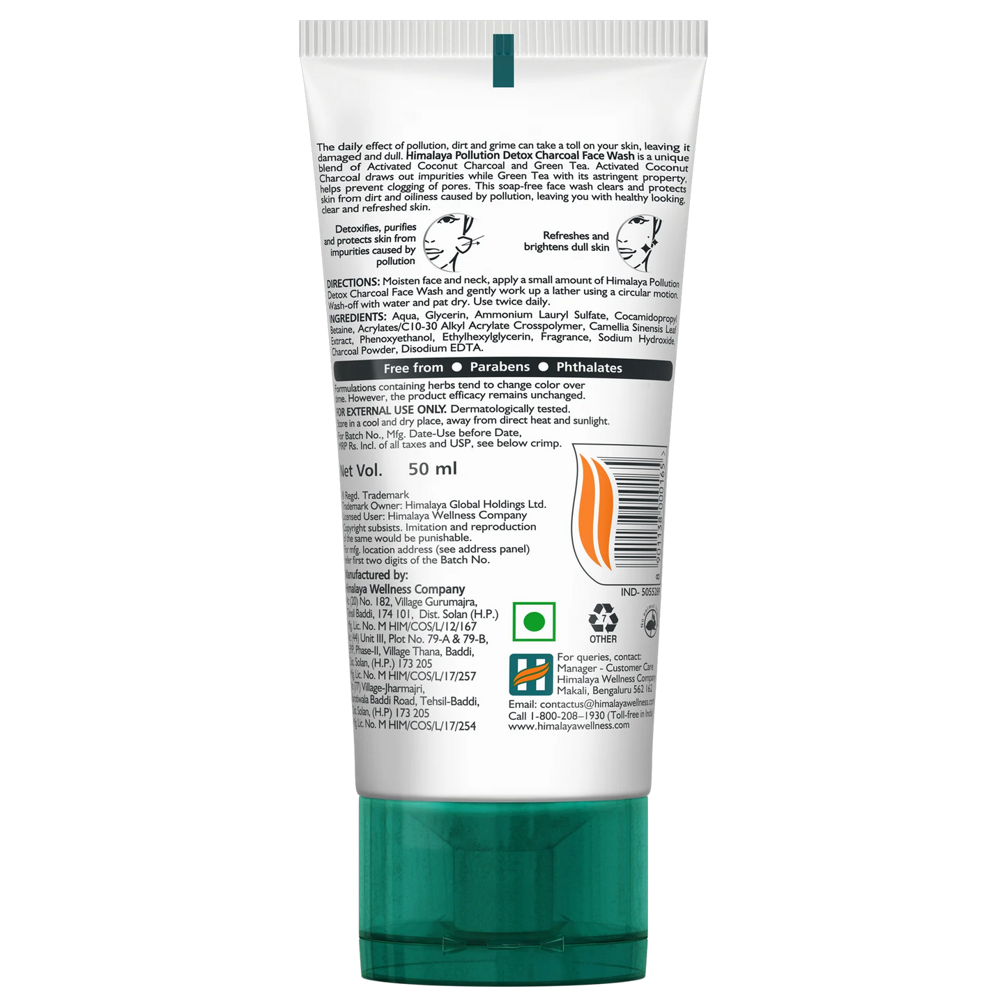 Himalaya Pollution Detox Charcoal Face Wash