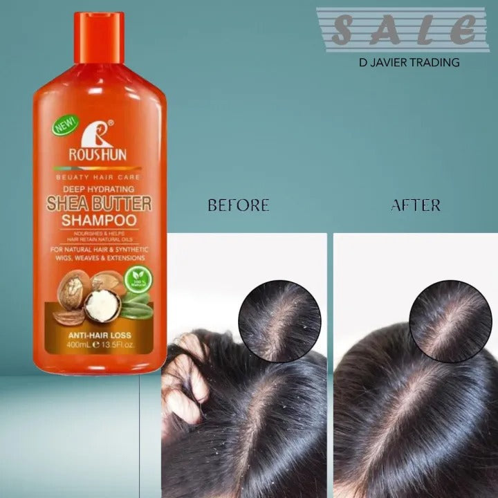 Roushun Deep Hydrating Shea Butter Shampoo 400ml