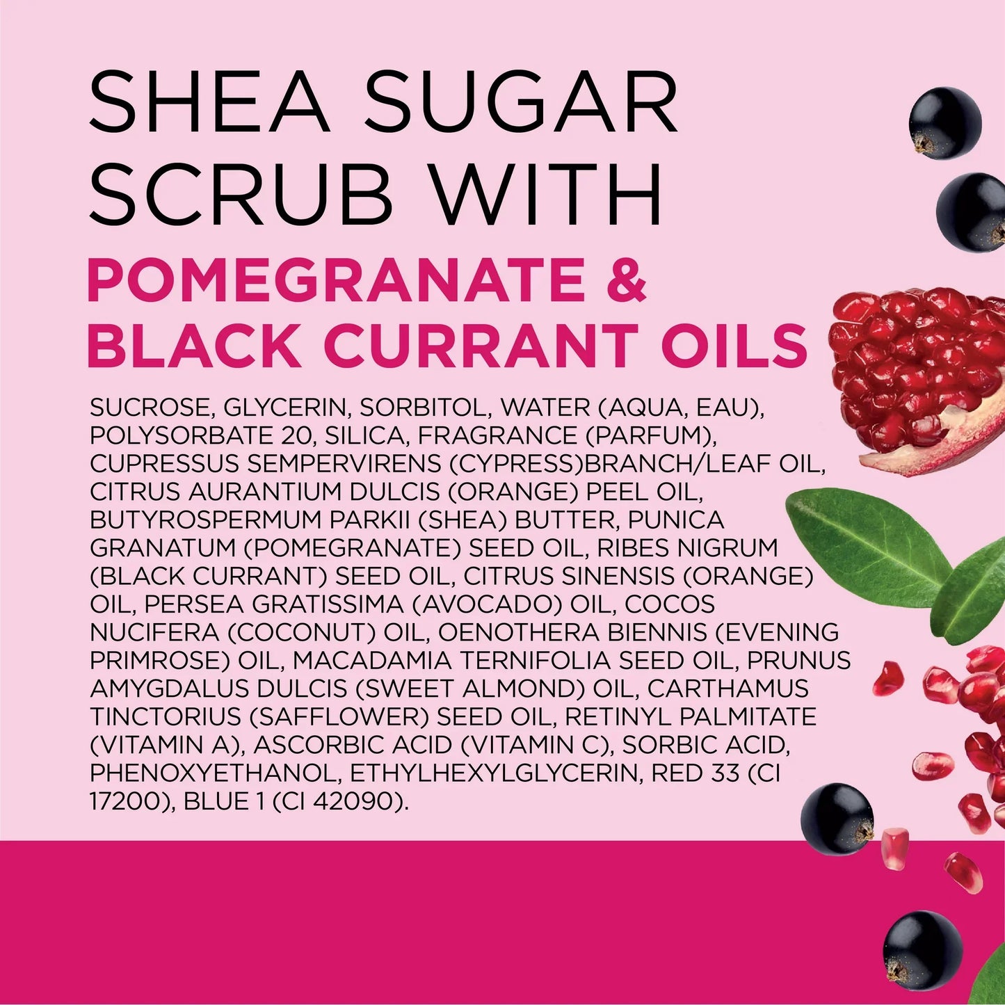 Dr Teal’s Shea Sugar Body Scrub – Pomegranate & Black Currant Essential Oils
