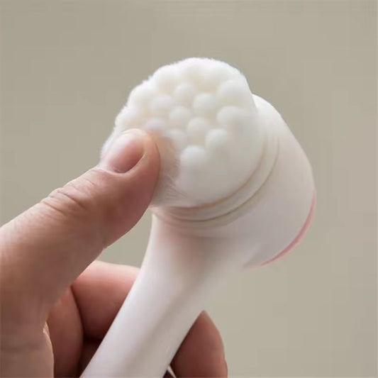 Soft Face Cleansing Brush – Double-Sided Facial Cleanser & Exfoliator