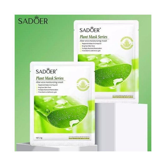 SADOER Hydrating & Moisturizing Aloe Vera Facial Sheet Mask