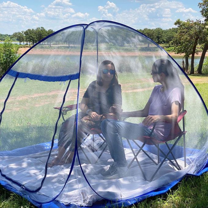 Pop-Up Mosquito Net Tent for Beds – Portable Folding Design with Full Net Bottom