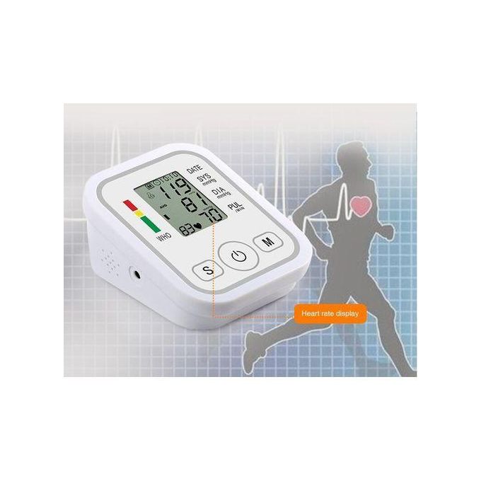 Electronic Digital Arm Blood Pressure Monitor + USB Cable
